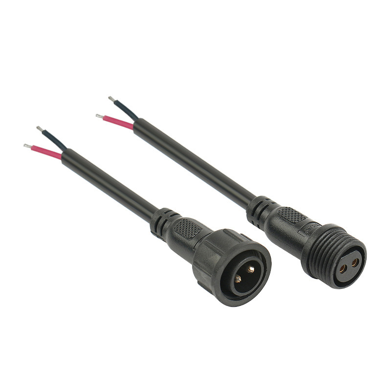 M16航空插头灯带连接线2-5芯公母