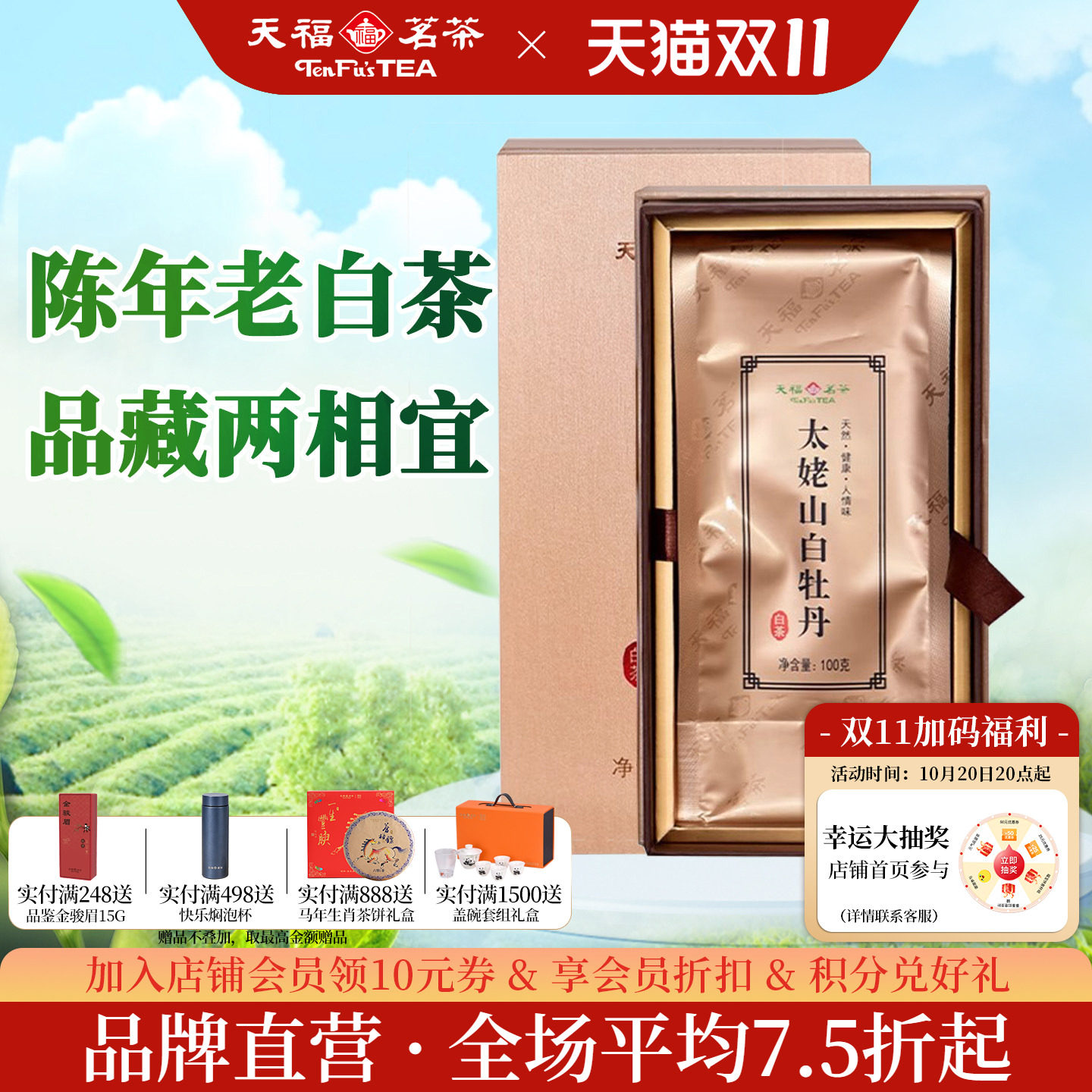天福茗茶6年太姥山白牡丹