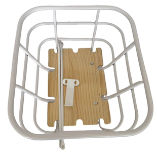 咖啡车筐莫曼顿自行车车筐配件前置前篓新款白色24寸26寸自行车用