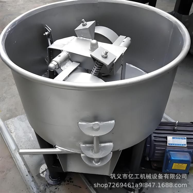 双碾轮碾压式搅拌机平口碳粉轮碾机小型木炭粉碾压搅拌机价格