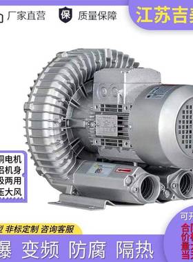 吹吸两用高负压离心式鼓风机RB81D旋涡气泵5500W冷却降温污水处理