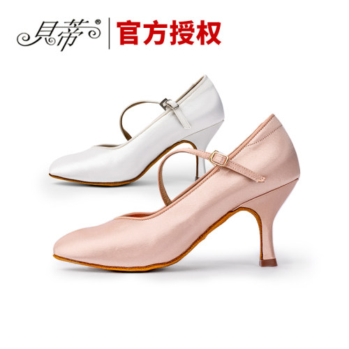 真皮成人软底舞蹈鞋四季中高
