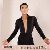 YD141 舞衣连体衬衫 YES拉丁舞服男士 舞服练功服国标舞上衣2026新款