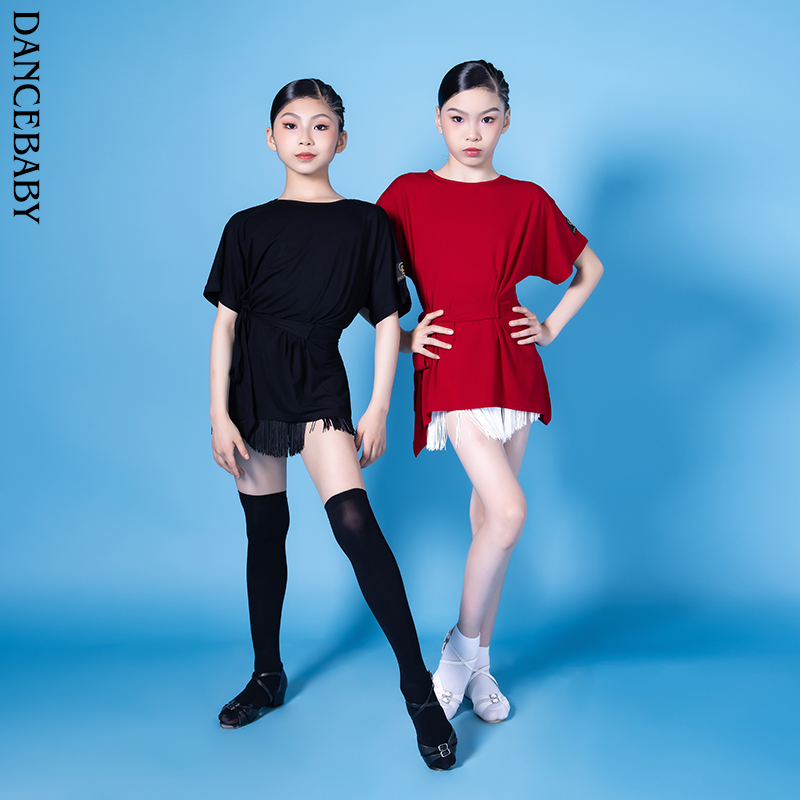 拉丁少儿练习服连衣裙dancebaby