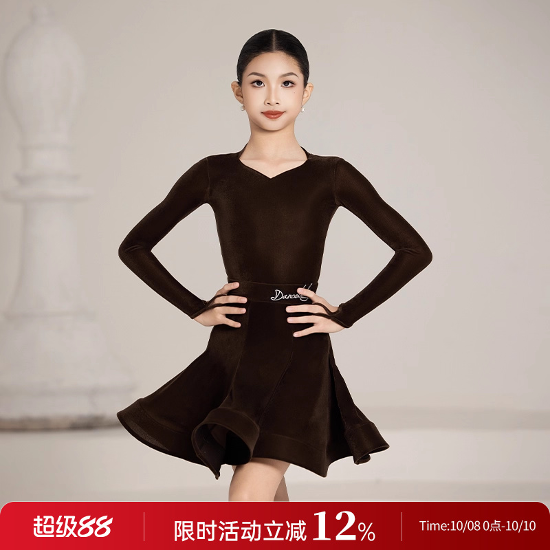 分体丝绒规定服DANCEBABY连衣裙