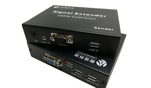 USB键盘鼠标VGA高清视频传输100米网线传输UKVM 捷弘讯KVM延长器 100A