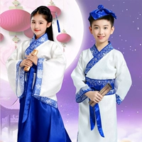 Trang phục trẻ em, bé gái Hanfu, phong cách Trung Quốc, bé trai, trang phục, người mẫu mùa thu, trẻ lớn, 12-15, đồng phục rung, l đồng quê - Trang phục bexinhshop shop