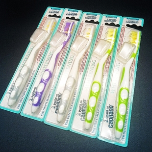 3只装意大利PASTA进口德普船长牙刷软毛成人情侣孕妇家庭装家用