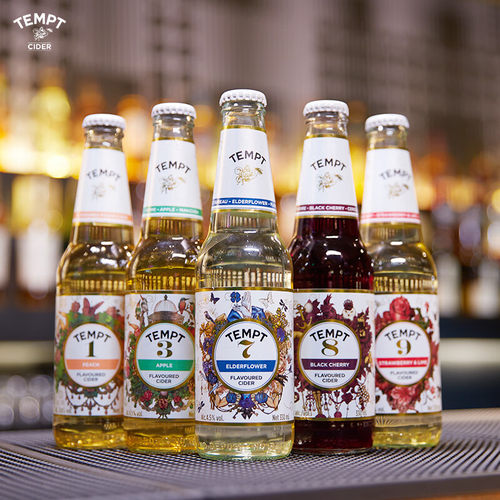 诱惑七号接骨木TEMPT丹麦啤酒1/3/7/8/9精酿啤酒果味气泡甜水果酒