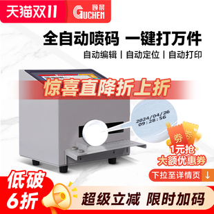 机打生产日期保质期桌式 器 全自动智能喷码 桌面式 静态喷码 顾晨S1 包邮 机 打码 机手持小型打码 京东快递