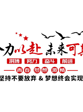 高三中考教室励志标语墙贴