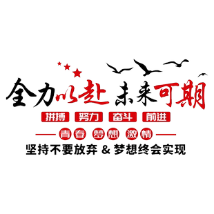 高三教室布置装饰神器班级文化激励中考自习室励志标语背景墙墙贴