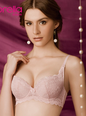 欣姿芳调整型软钢圈性感内衣聚拢收副乳上托薄款蕾丝丝绵文胸3064