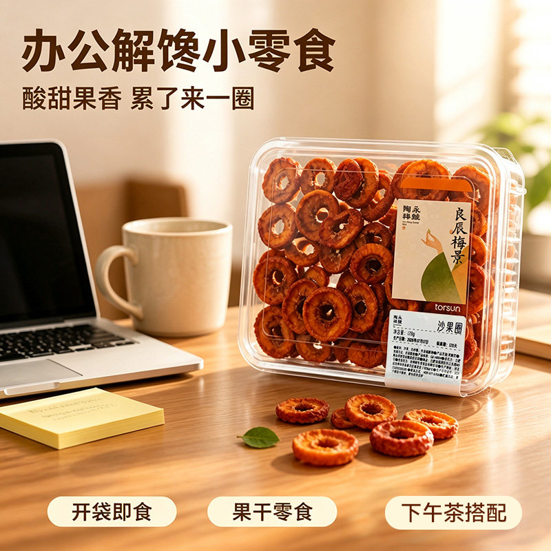 陶永祥號沙果圈128g果脯酸甜沙果干休闲解馋小零食水果干安徽特产