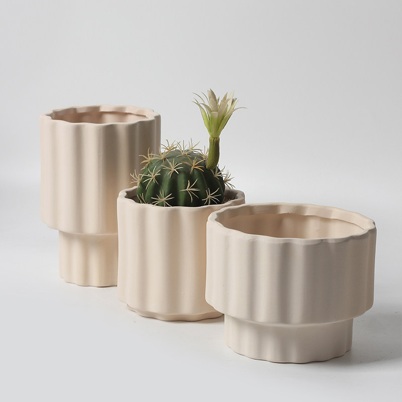 北欧简约素烧diy卷边彩蝴蝶兰植物盆栽室内有孔透气透水陶盆,鲜花速递/花卉仿真/绿植园艺,花盆,淘宝优惠券,粉丝福利购,淘宝优惠卷