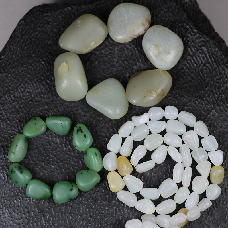 天然和田玉籽料原石红皮黄皮白玉黄玉沙枣青羊脂玉手串菠菜绿手串