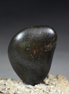 和田玉籽料原石 199.5克 新疆和田天然万年黑皮青玉籽料原料 把件