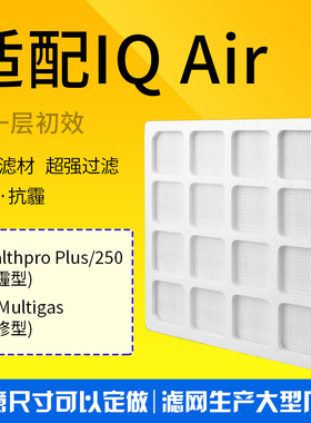 适配IQ Air空气净化器Healthpro250Plus第一层初效HEPA滤芯过滤网