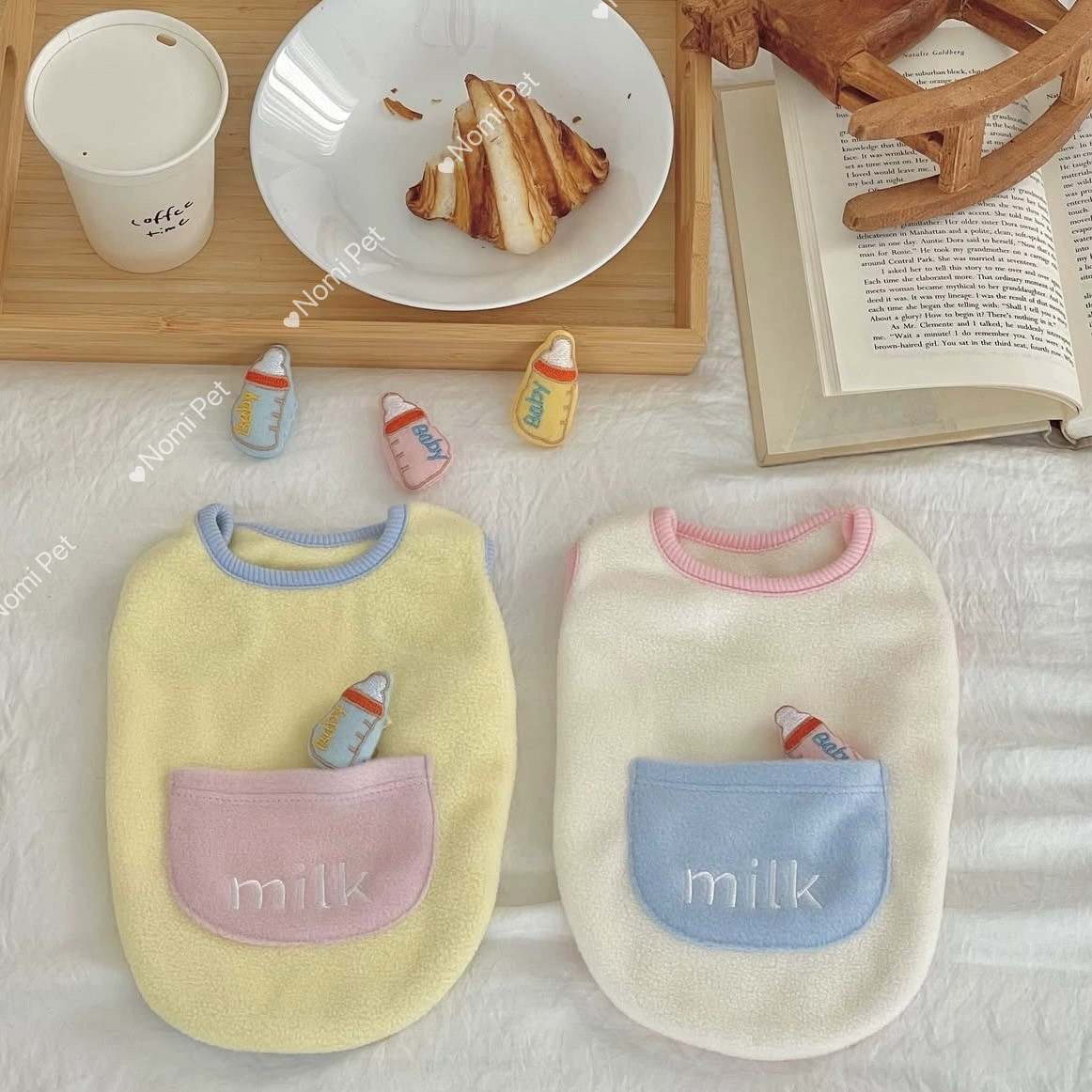 【粉糯milk背心】NomiPet 韩系宠物马甲棉绒保暖小型犬冬季御寒冷,宠物/宠物食品及用品,狗宠物服装/雨衣,淘宝优惠券,粉丝福利购,淘宝优惠卷