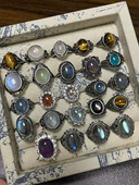 2.6更新孤品合集精致彩宝复古水晶ins小众高级感戒指饰品中古风