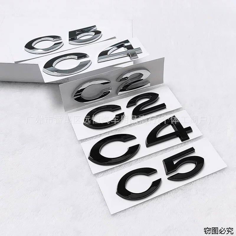 雪铁龙C2C4C5后备箱车标车标