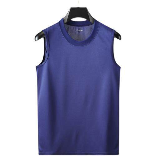 定制新式消防备勤无袖衫火焰蓝夏季背心速干透气体能训练服坎肩打