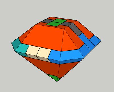 鲁班锁 孔明锁 sketchup草图大师su模型+制作数据 方块钻石 24号