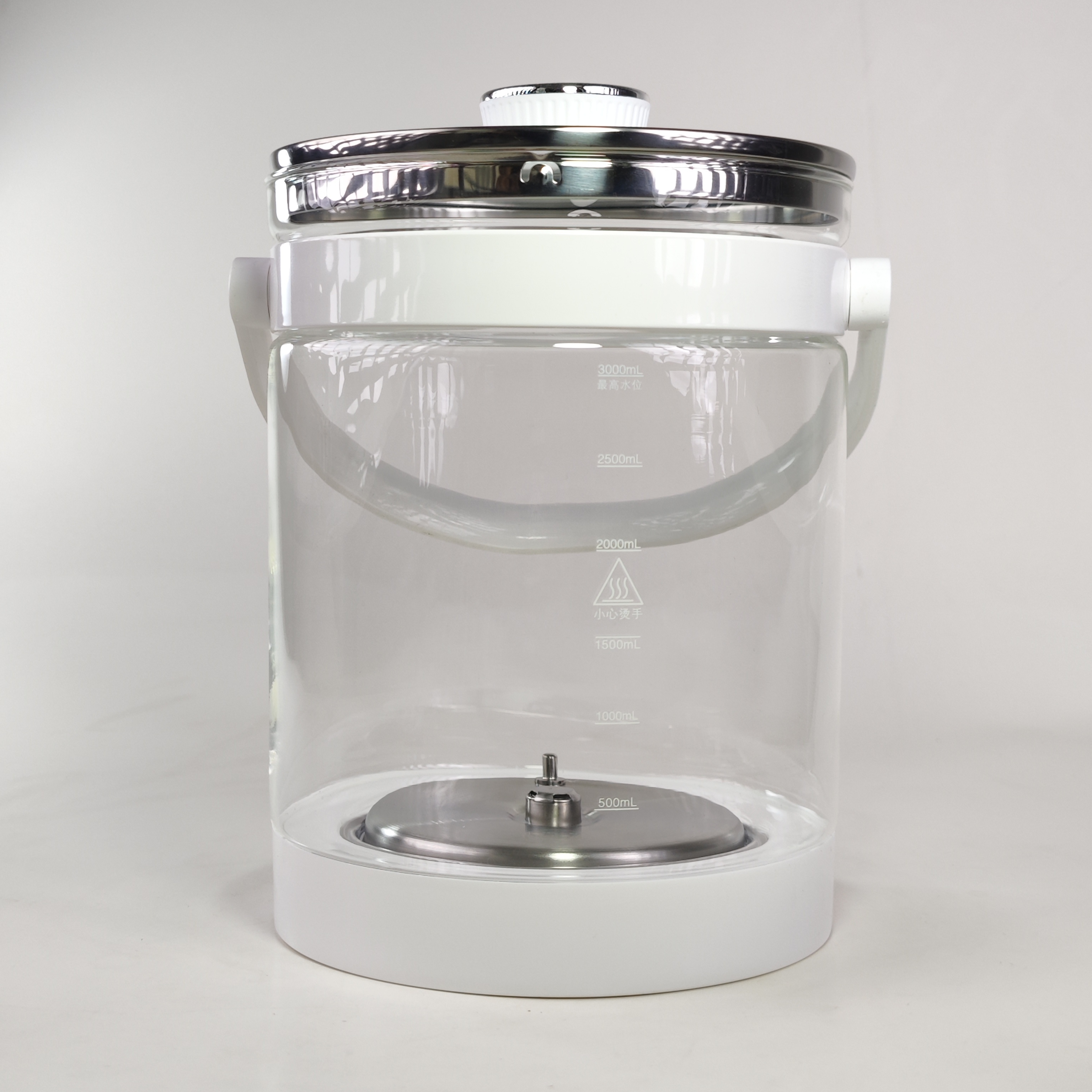 适用恒温水壶喂养台水壶配件家用大容量单独水壶3L升玻璃婴儿单壶