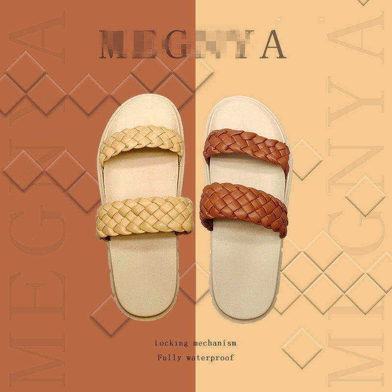 断码清不惧泡水女子大码夏季锁扣无胶平底凉鞋拖鞋宽楦超轻露趾