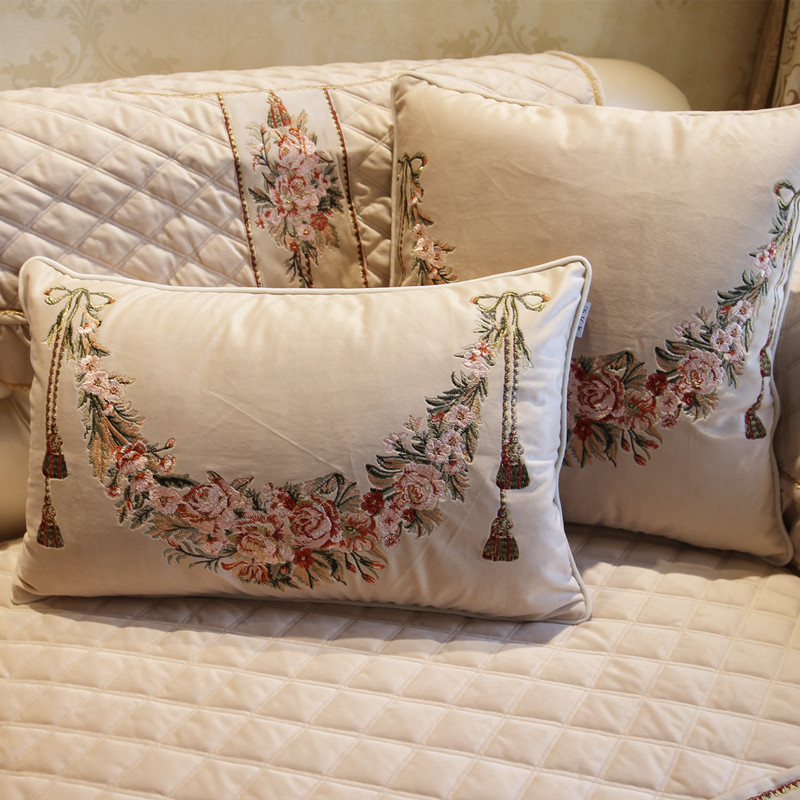 宝丽家饰 奢华欧式抱枕别墅沙发靠垫汽车腰枕南瓜枕 意大利绒制定|msdalam kategori rumah Fabrik, bantal/bantal - dari Buy2taobao.com untuk memberikan perkhidmatan ejen Taobao profesional membeli