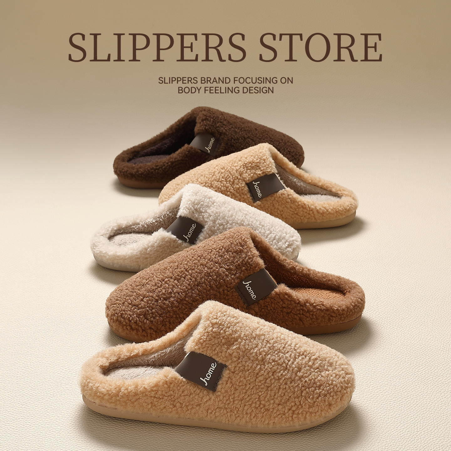 毛毛绒保暖棉拖鞋静音防滑25新款