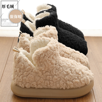 高帮雪地靴女款冬季加绒加厚棉鞋