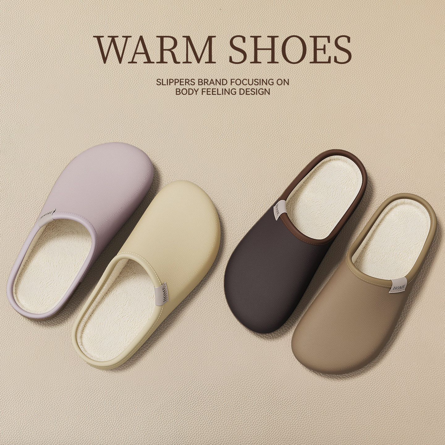 日系防水棉拖鞋女款2025新款情侣