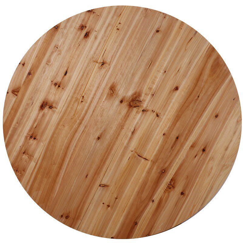 整圆大园桌面家用实木桌子酒店饭店饭桌圆形餐桌临时圆桌面板加厚