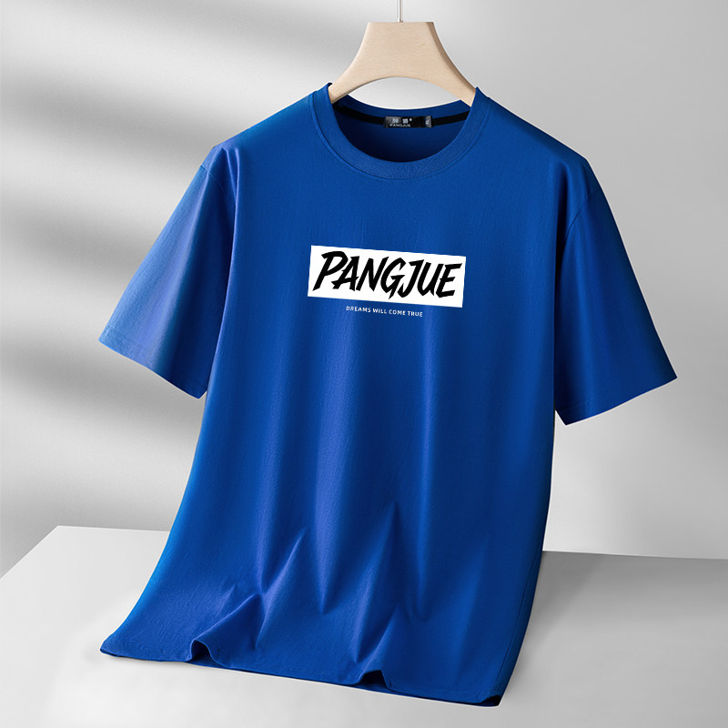 夏季大号男装纯棉短袖T恤宽松运动胖子加肥加大码半截袖体恤汗衫