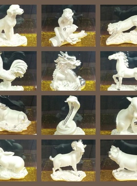 十二生肖摆件99纯银支持可定制