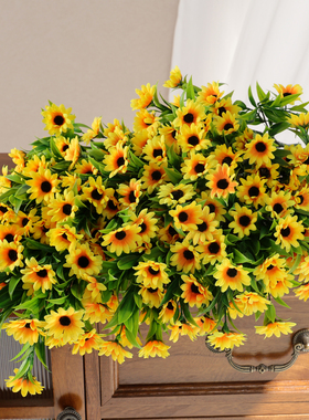莱雅花艺绢布花塑料花户外插花