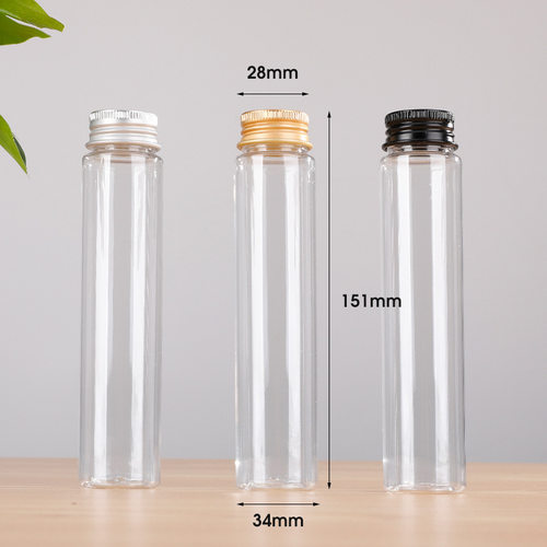 新款试管瓶奶茶饮料瓶PET果汁瓶面膜瓶糖果试管数据线瓶密封瓶子