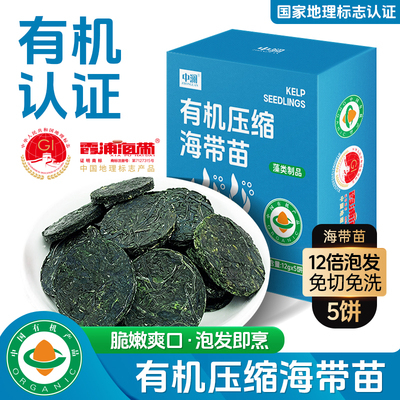 有机压缩海带苗丝烘干货旗舰店嫩苗新鲜霞浦特产火锅凉拌专用商用