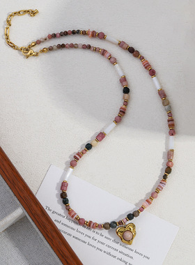 英国cherry kitty夏日浪漫石锁骨链高级感波西米亚配饰梦幻邂逅