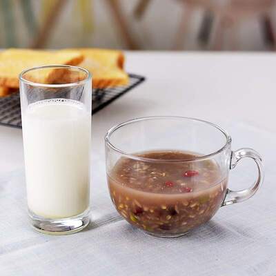 family large glass mug breakfast cup mugs cereal bowl lovely