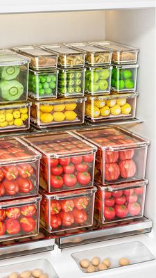 食品级冰箱收纳盒厨房透明储物盒
