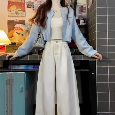 秋装搭配一整套上班通勤穿搭初秋新款女装套装高级感小洋装两件套