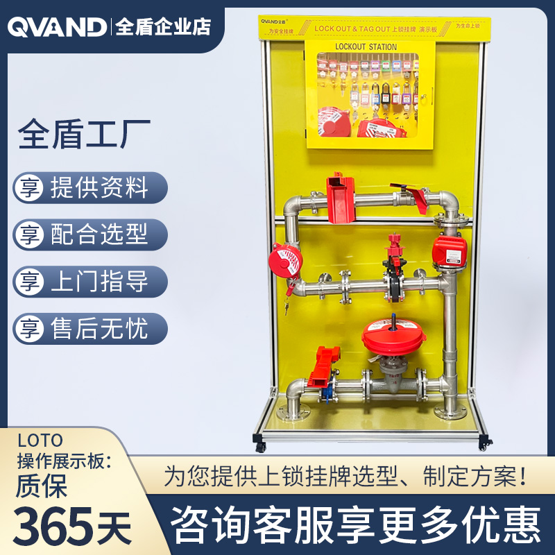 QVAND全盾定制LOTO操作展示板