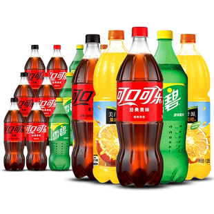 可口可乐果粒橙1.25L大瓶网红汽水碳酸饮料整箱批发特价可乐雪碧