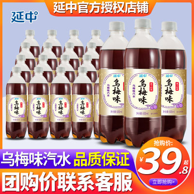 延中乌梅味汽水600ml*20瓶整箱