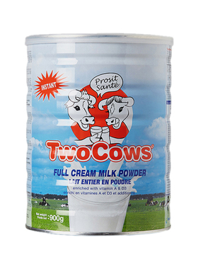 荷兰Two Cows双牛脱脂奶粉淘高斯奶粉儿童学生成人全脂脱脂