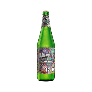 新疆特产12°P精酿吐鲁克原浆黄啤酒全麦芽发酵桶装啤600ml*12/箱