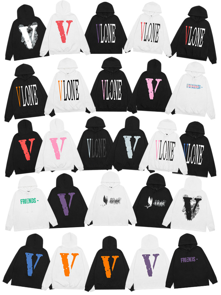 VLONE JERRY FRIENDS เสื้อสเวตเชิ้ตผ้าฝ้ายแท้สะท้อนแสง แบรนด์แฟชั่นแนวสตรีทสไตล์อเมริกัน ทรงหลวม แบบมีฮู้ด สำหรับทั้งชายและหญิง