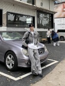 翻领美式 新款 潮牌夹克上衣潮 复古水洗做旧牛仔外套男春季 Med老叔